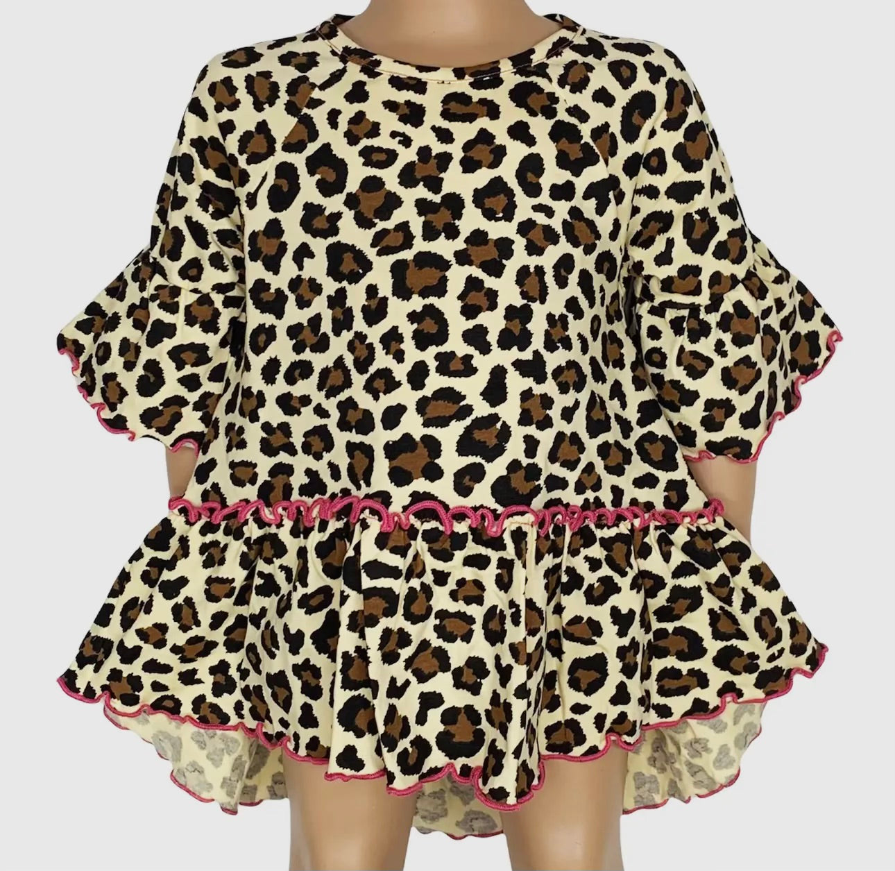 Leopard Ruffle shirt I