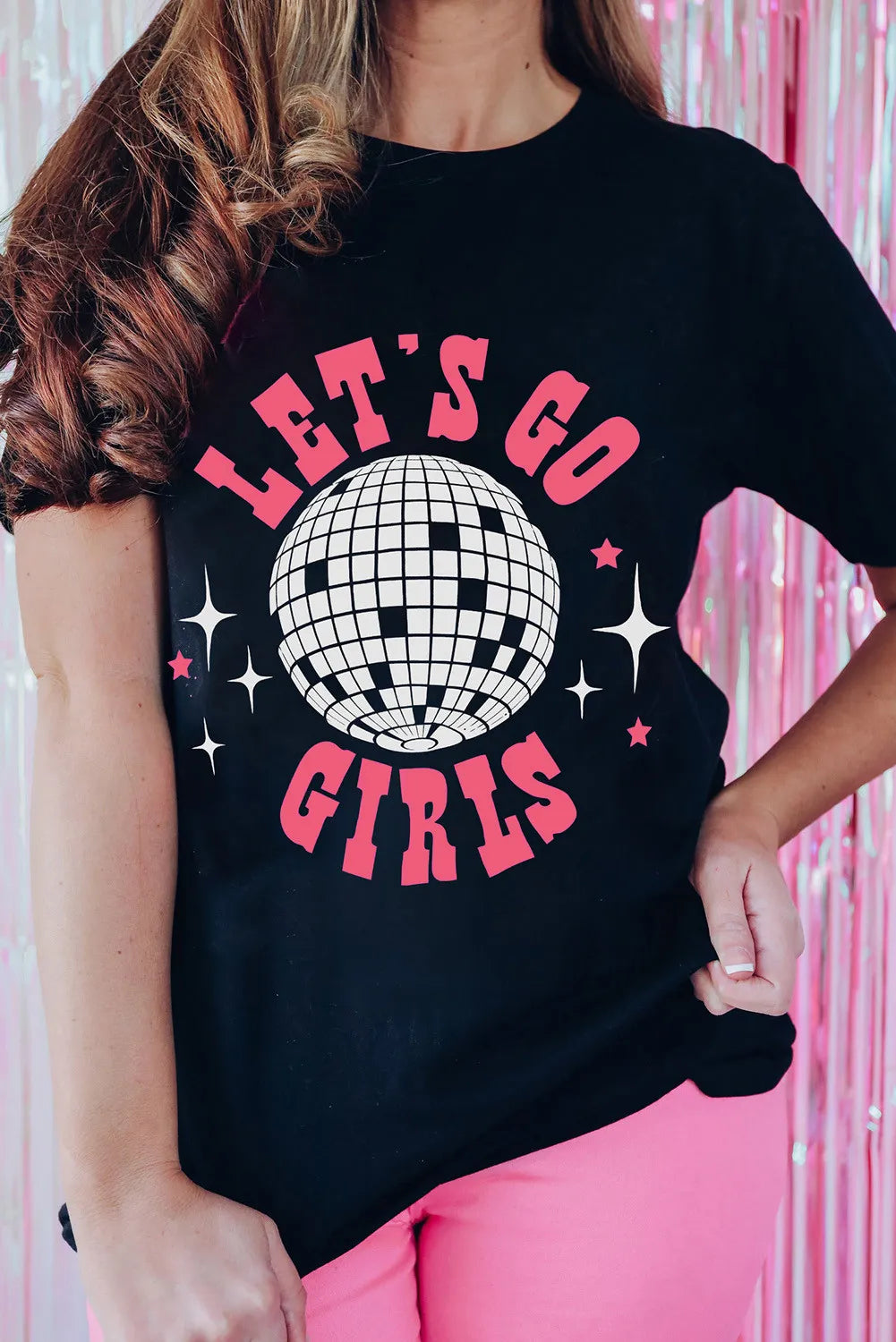 Let's go girls graphic tee