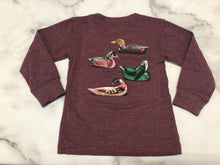 Load image into Gallery viewer, Wes and Willy Maroon duck shirt
