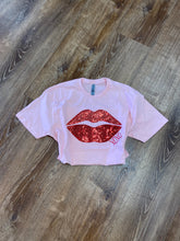 Load image into Gallery viewer, Pink Sequin Lips Tee
