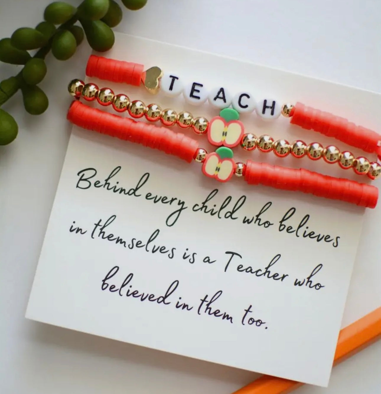 Red Teacher bracelet I