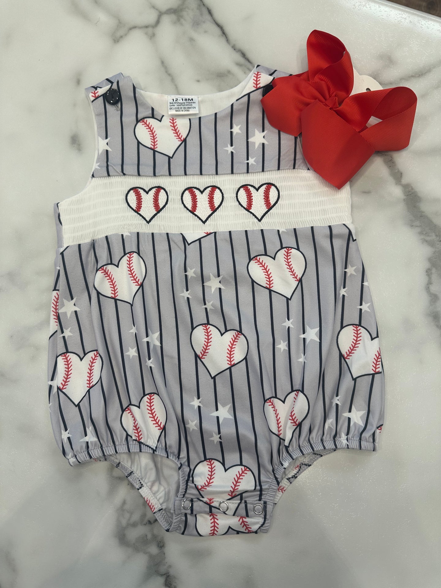 Baseball romper